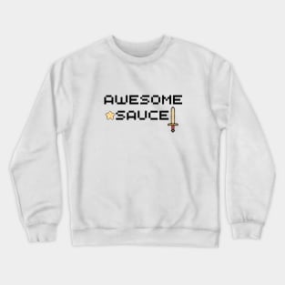 Awesome Sauce Pixel Art Light Background Crewneck Sweatshirt